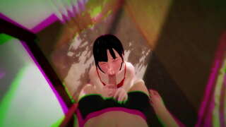 ���ਸ਼ੀਆਈ ਪ੍ਰੇਮਿਕਾ licks ਲੂੰਡ ਲੈ ਅਤੇ ਇੱਕ ਚੰਗਾ ਝਟਕਾ ਨੌਕਰੀ