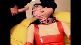 Фетиш-љинс в сеточку ва латексе - 5 мин